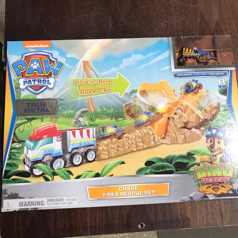 CHASE T-REX RESCUE SET Paw Patrol DINO RESCUE NEW